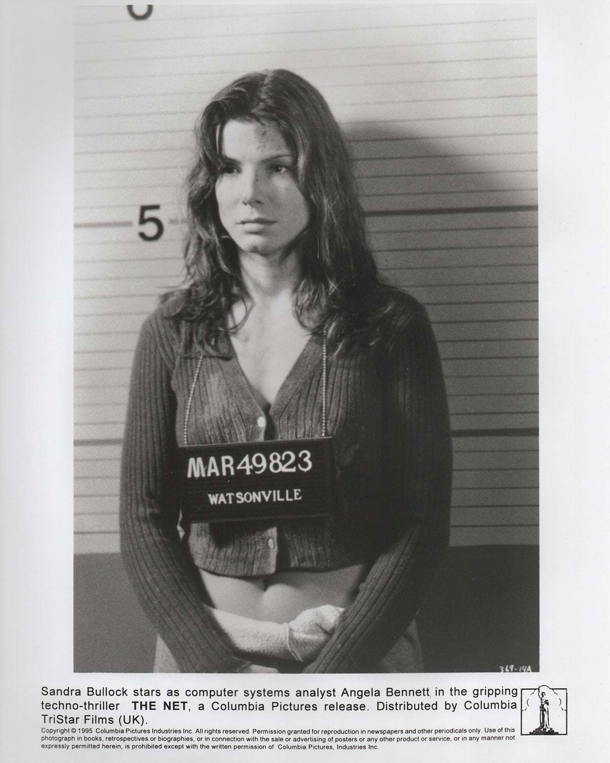 The Net 1995 Film Movie Press Publicity Still Framed