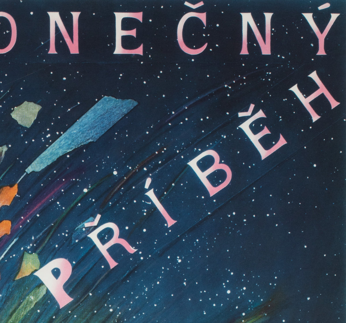 The NeverEnding Story 1986 Czech A1 Film Poster, Sona Vorlickova - detail