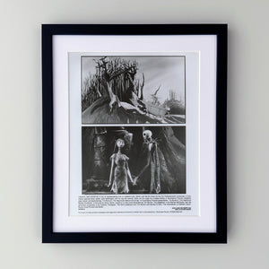The Nightmare Before Christmas 1993 Film Movie Press Publicity Still Framed