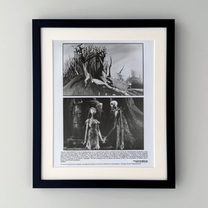 The Nightmare Before Christmas 1993 Film Movie Press Publicity Still Framed