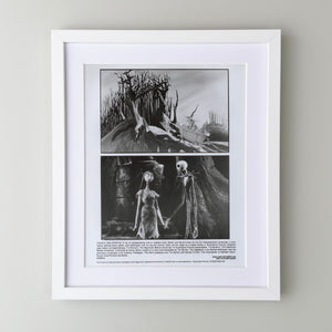 The Nightmare Before Christmas 1993 Film Movie Press Publicity Still Framed