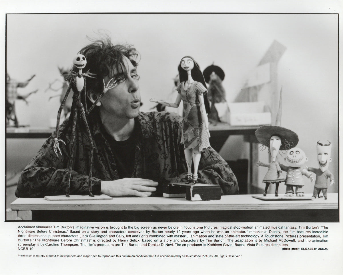 The Nightmare Before Christmas 1993 Film Movie Press Publicity Still Framed