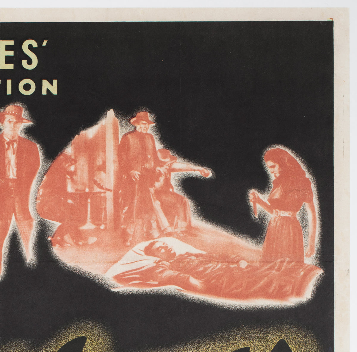 The Outlaw R1946 US 1 sheet Film Movie Poster - detail