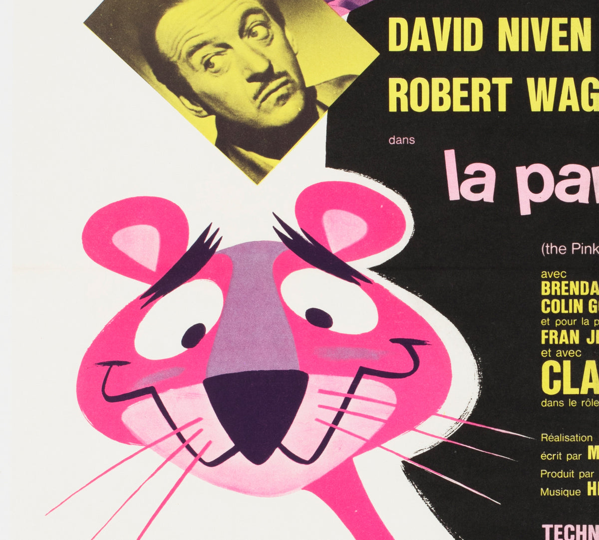 The Pink Panther 1964 French Moyenne Film Poster Clement Hurel - detail
