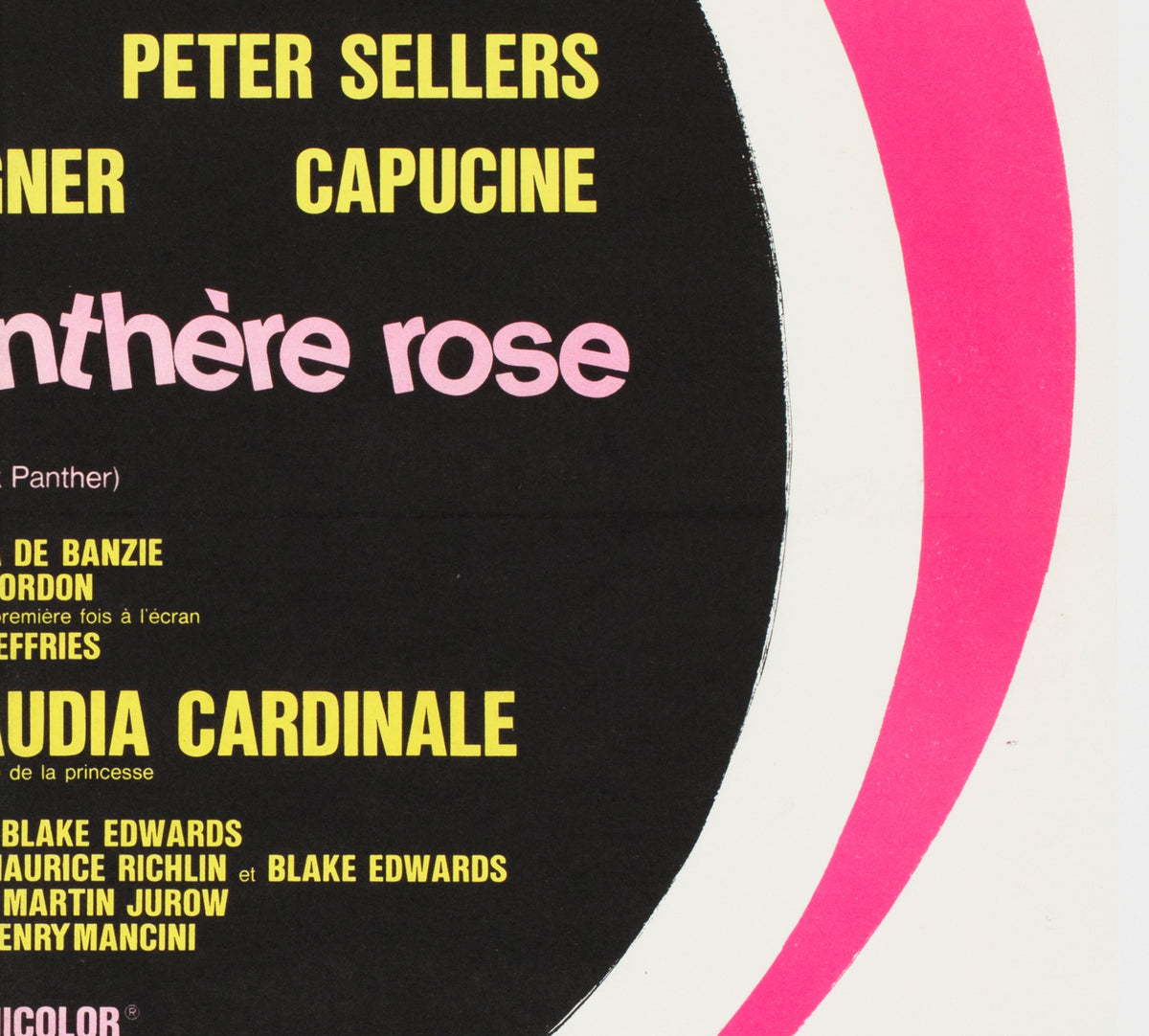 The Pink Panther 1964 French Moyenne Film Poster Clement Hurel - detail