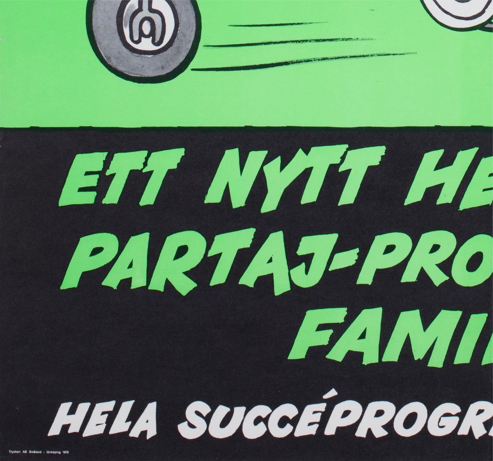 The Pink Panther 1970 Swedish Film Poster - detail