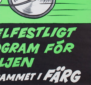 The Pink Panther 1970 Swedish Film Poster - detail