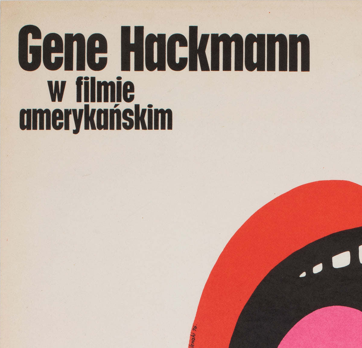 The Poseidon Adventure 1976 Polish Film Movie Poster, Mieczyslaw Wasilewski - detail