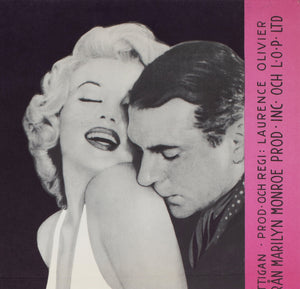 The Prince and the Showgirl 1957 Swedish Film Poster Gösta Åberg - detail