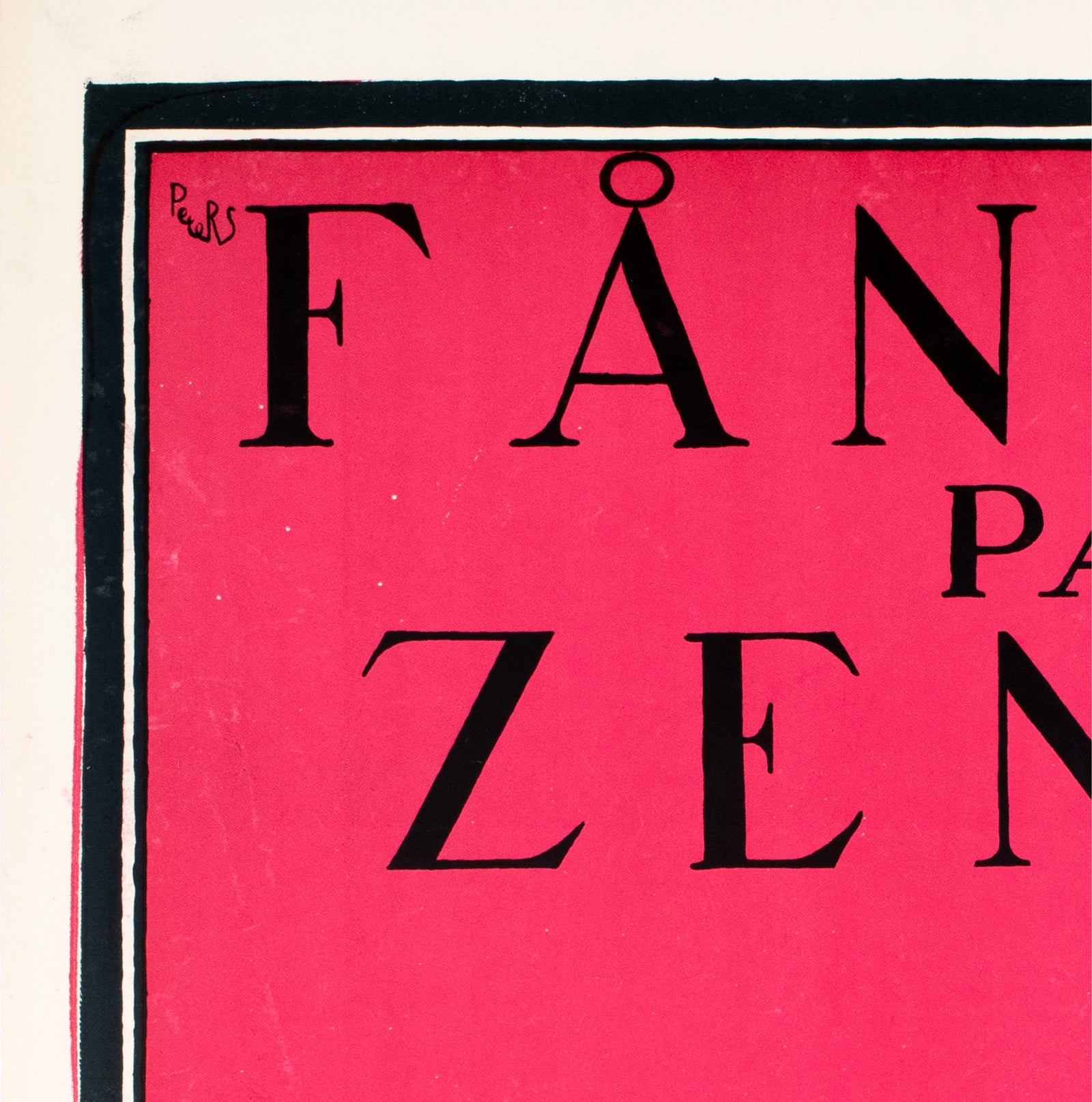The Prisoner of Zenda 1922 Swedish Film Poster Curt Peters - detail