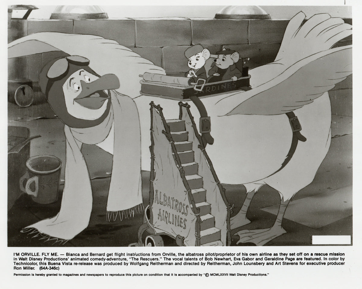 The Rescuers 1977 Film Movie Press Publicity Still Framed