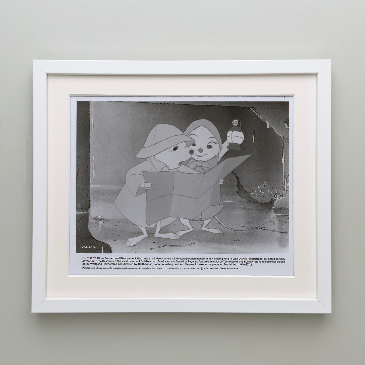 The Rescuers 1977 Film Movie Press Publicity Still Framed