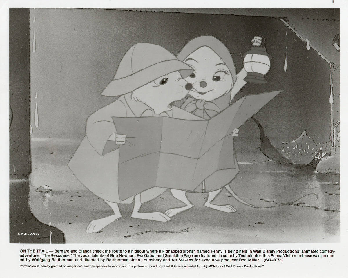 The Rescuers 1977 Film Movie Press Publicity Still Framed