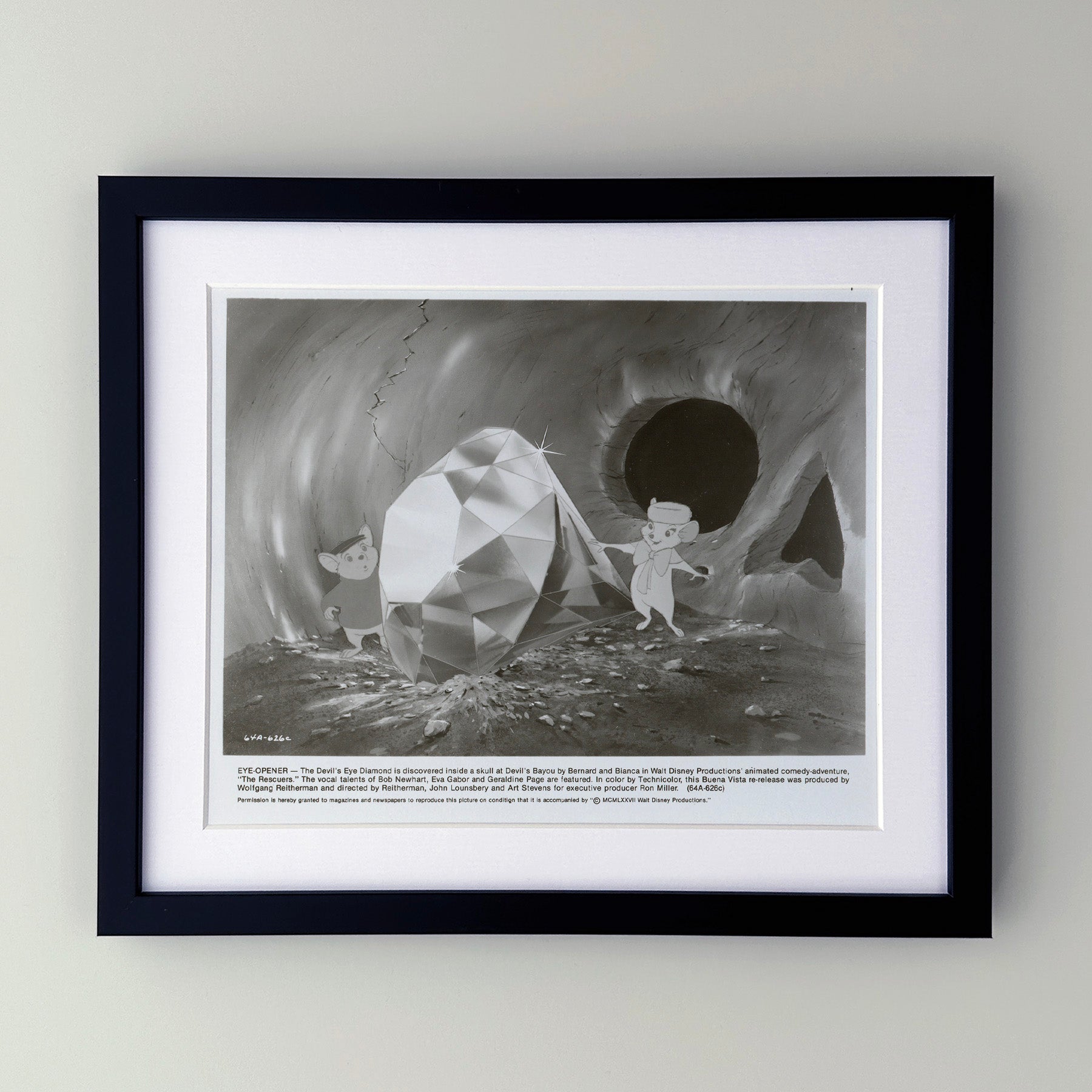 The Rescuers 1977 Film Movie Press Publicity Still Framed