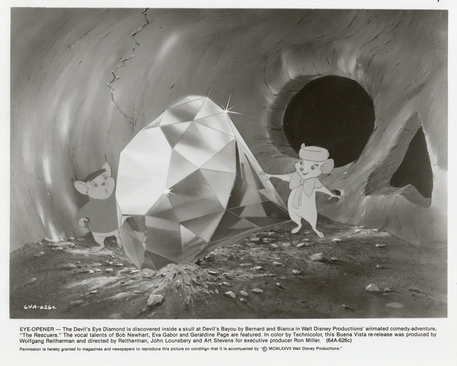 The Rescuers 1977 Film Movie Press Publicity Still Framed