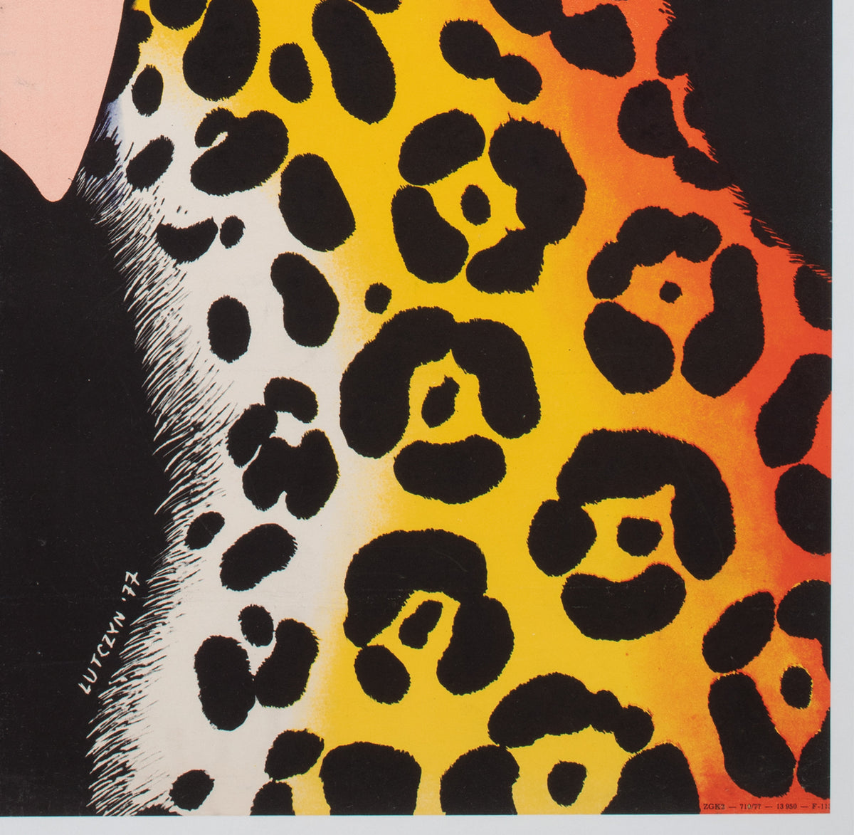 The Return of the Pink Panther 1977 Polish B1 Film Movie Poster, Edward Lutczyn - detail