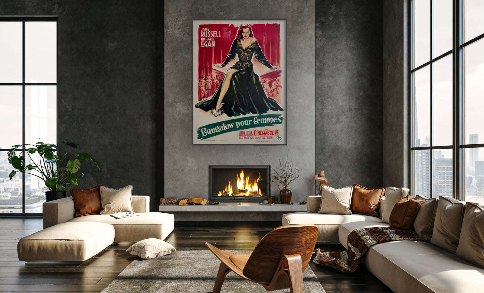 The Revolt of Mamie Stover 1956 French Grande Film Movie Poster, Boris Grinsson