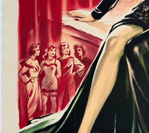 The Revolt of Mamie Stover 1956 French Grande Film Movie Poster, Boris Grinsson - detail