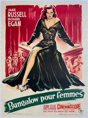 The Revolt of Mamie Stover 1956 French Grande Film Movie Poster, Boris Grinsson