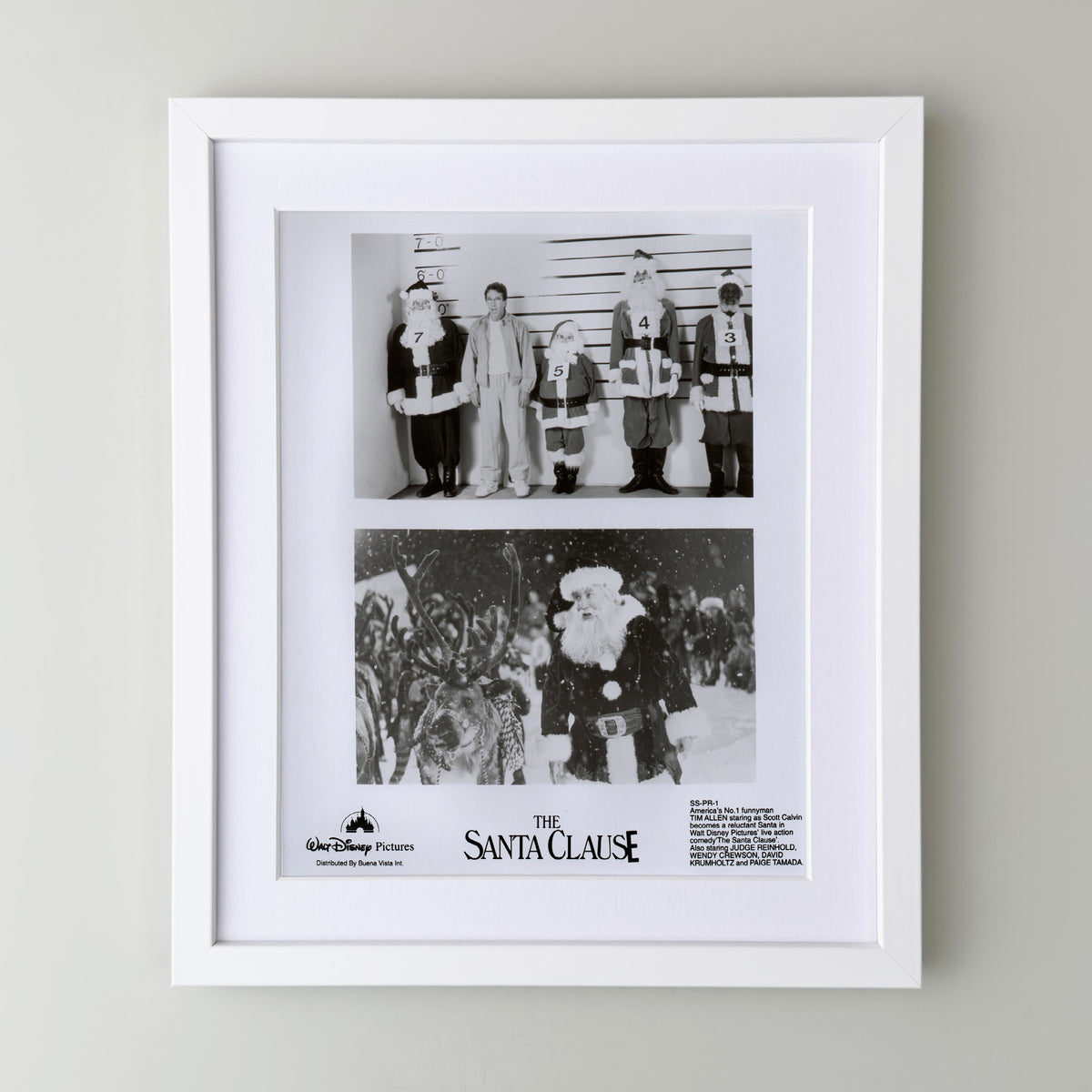 The Santa Clause 1994 Film Movie Press Publicity Still Framed