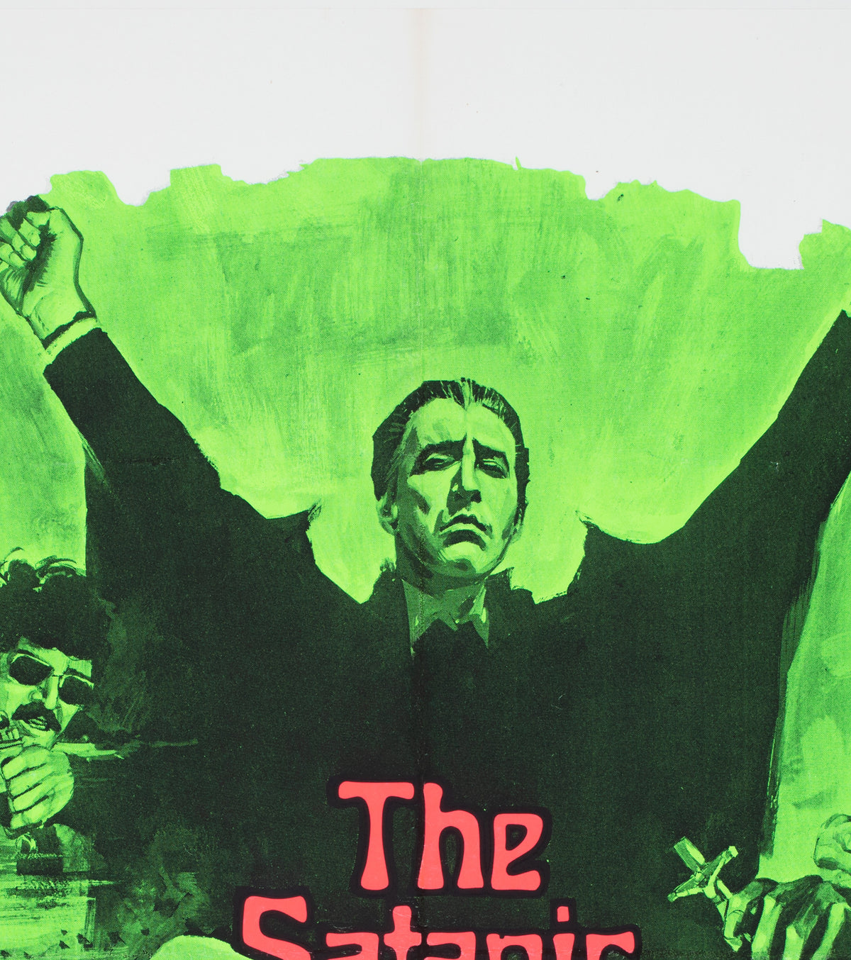 The Satanic Rites of Dracula 1973 UK Quad Film Movie Poster hammer Horror