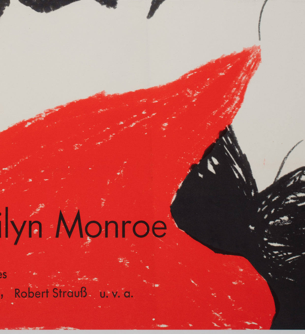 The Seven Year Itch R1966 German A0 Film Movie poster, Fischer-Nosbisch - detail