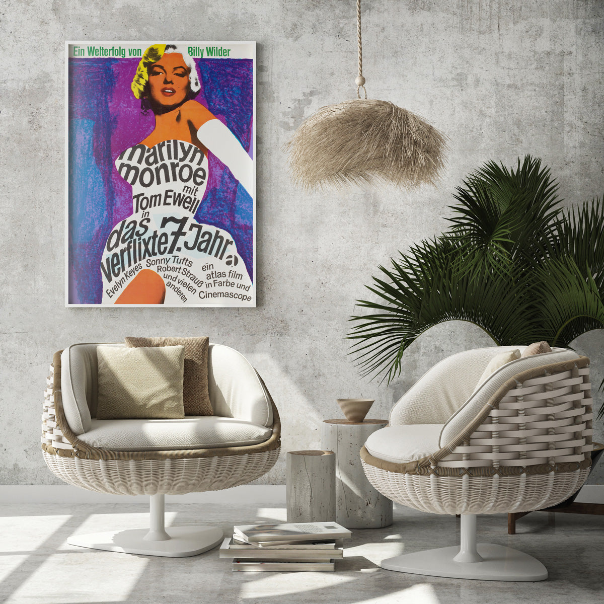The Seven Year Itch R1966 German A1 Film Poster, Fischer-Nosbisch