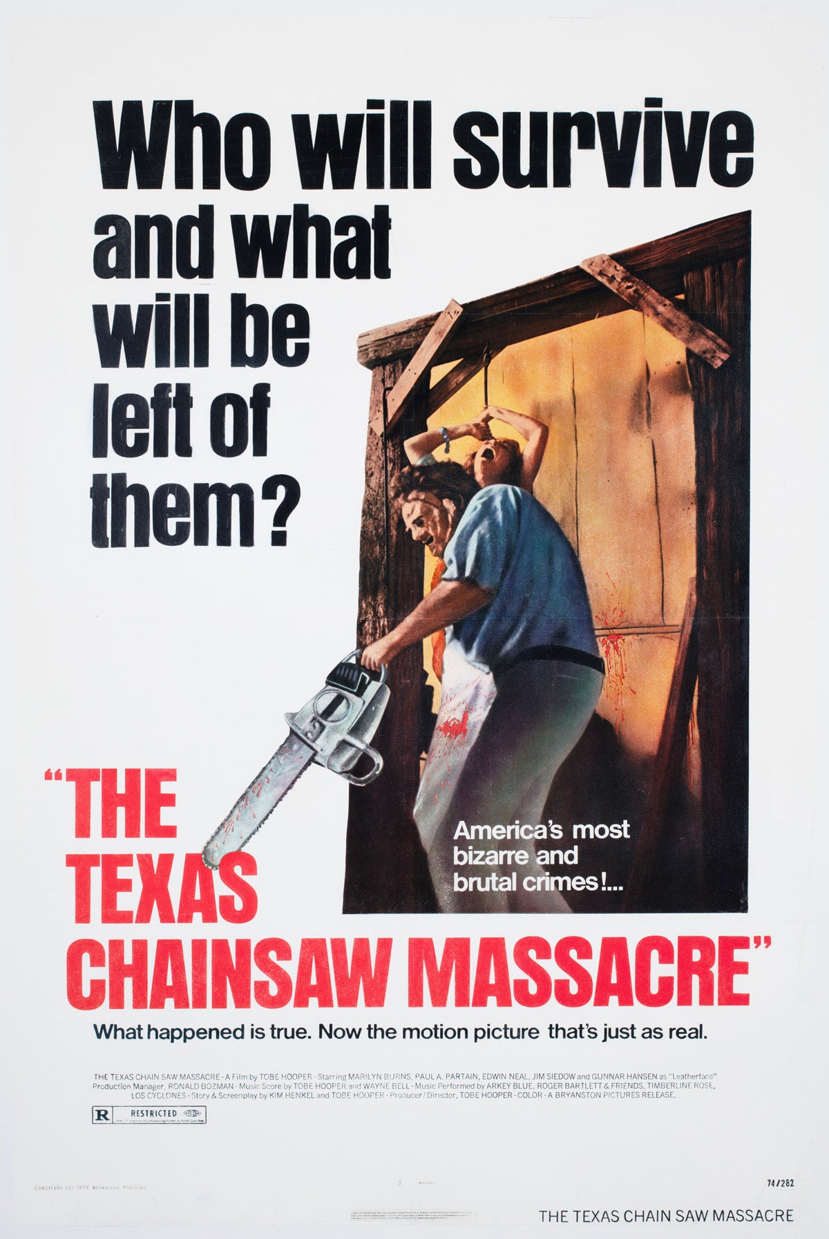 The Texas Chainsaw Massacre 1974 US 1 Sheet Film Poster