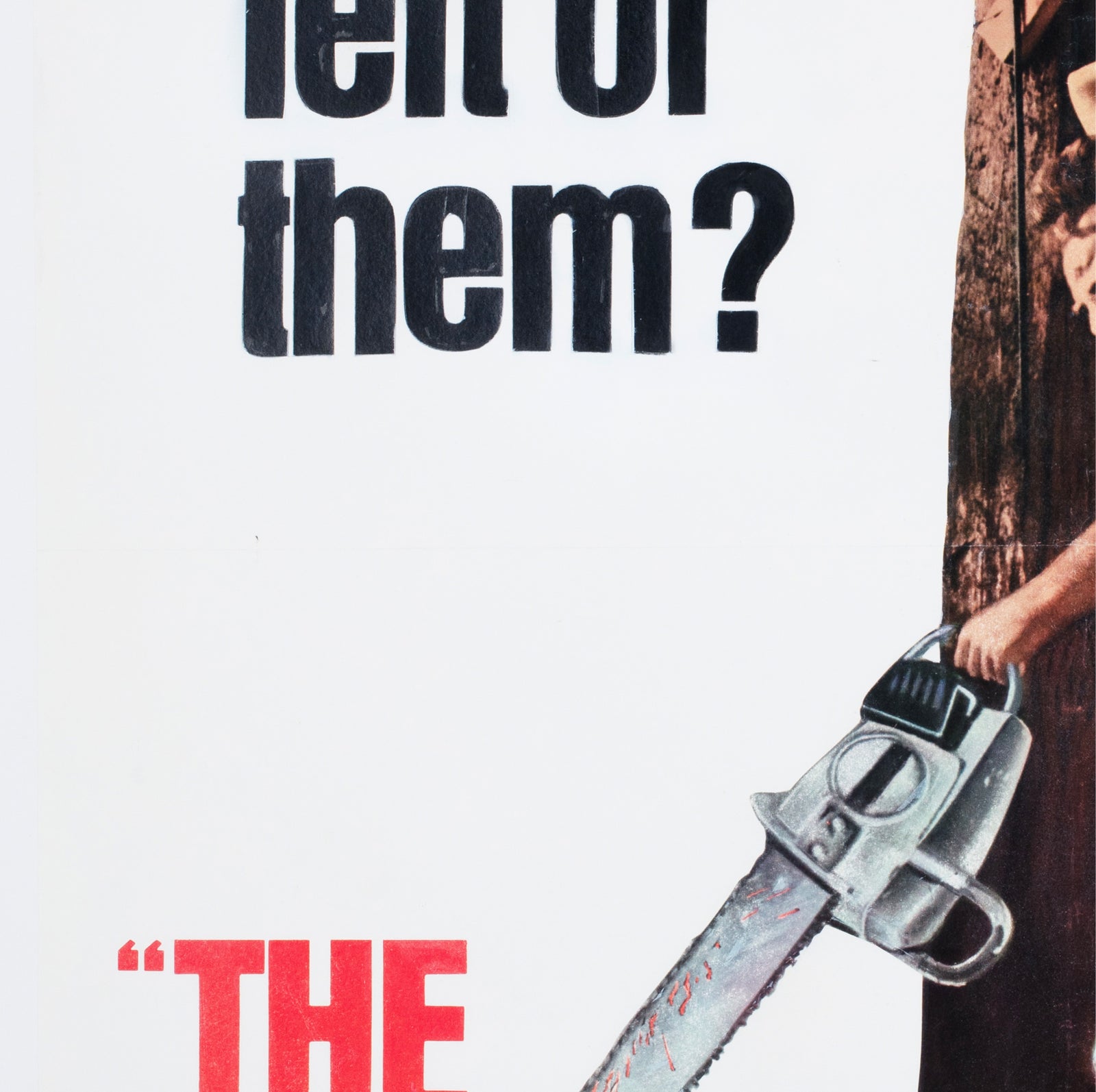 The Texas Chainsaw Massacre 1974 US 1 Sheet Film Poster - detail