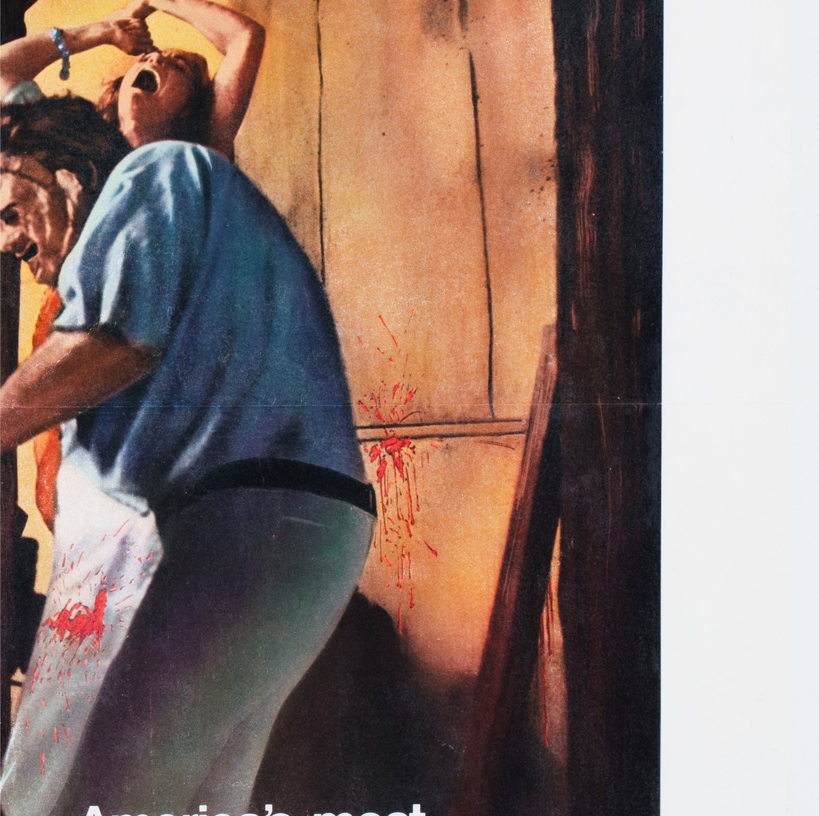 The Texas Chainsaw Massacre 1974 US 1 Sheet Film Poster - detail