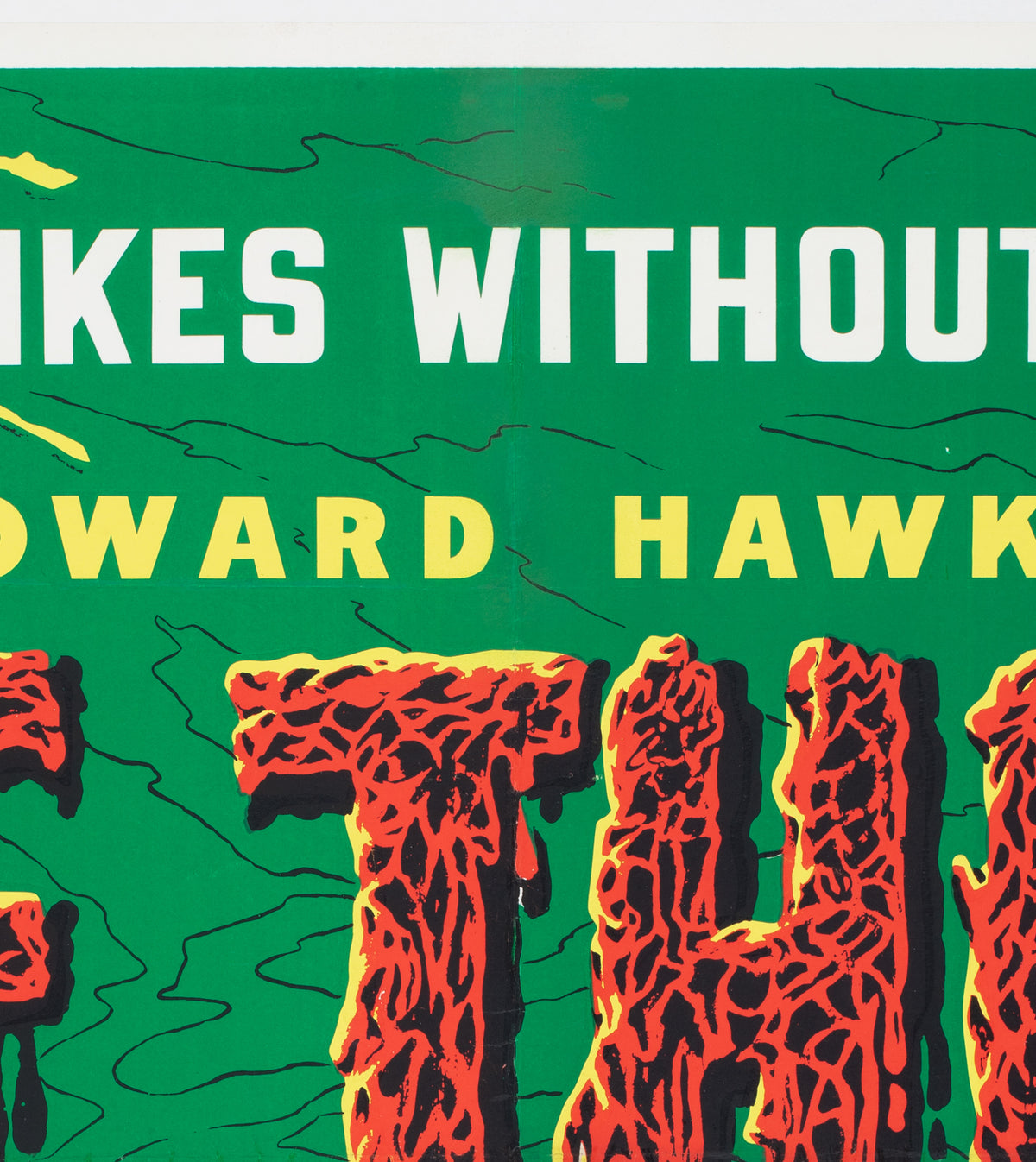 The Thing From Another World  R1960s UK Quad Film Movie Poster - detail