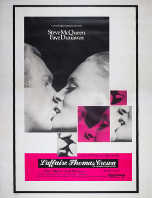 The Thomas Crown Affair 1968 French Grande Film Movie Poster