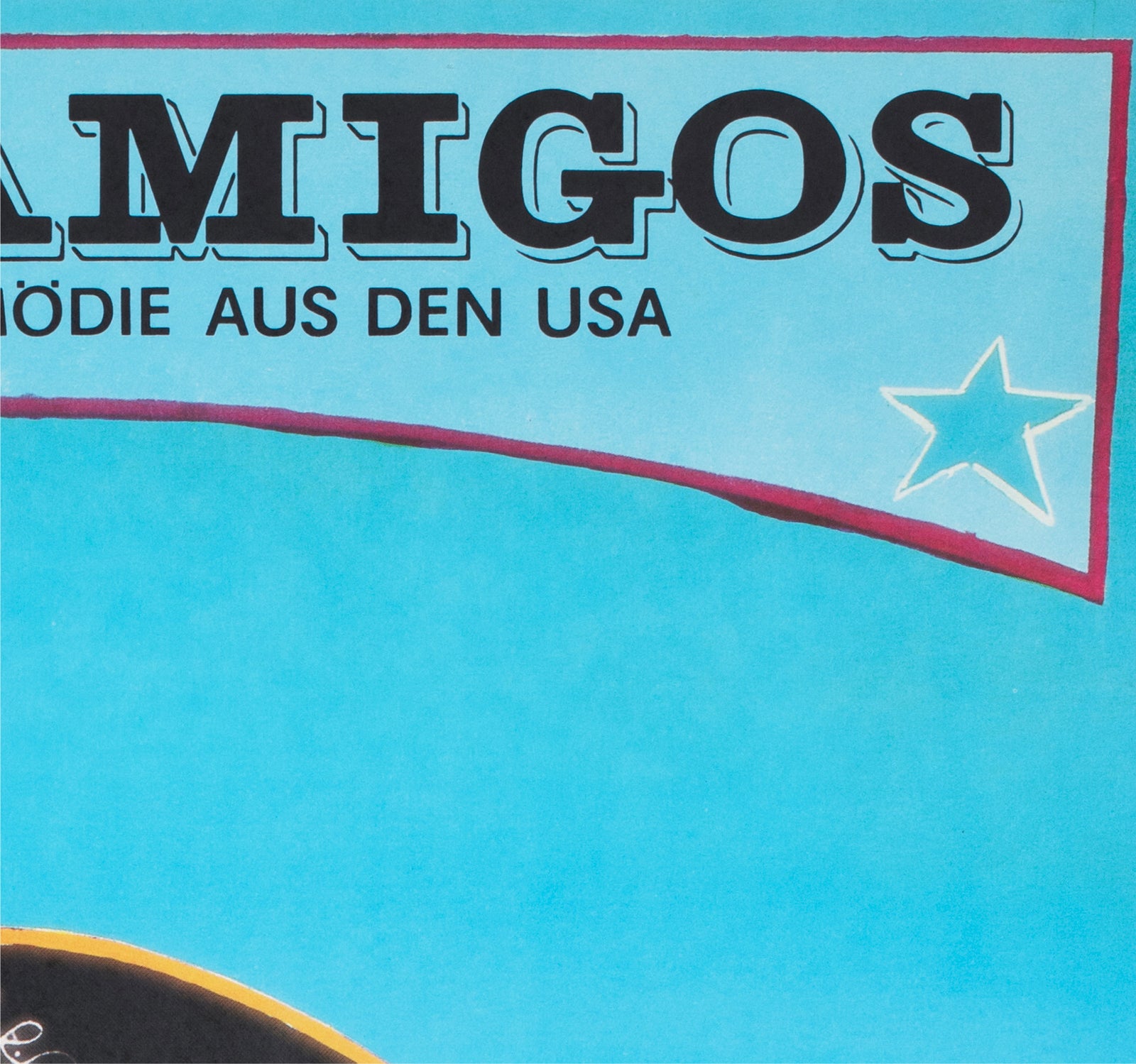 The Three Amigos 1990 East German Film Poster Finger - detail