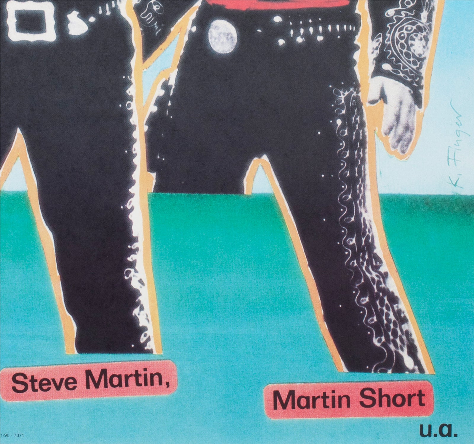 The Three Amigos 1990 East German Film Poster Finger - detail