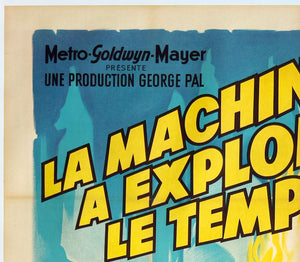 The Time Machine 1960 French Grande Film Movie Poster, Roger Soubie - detail