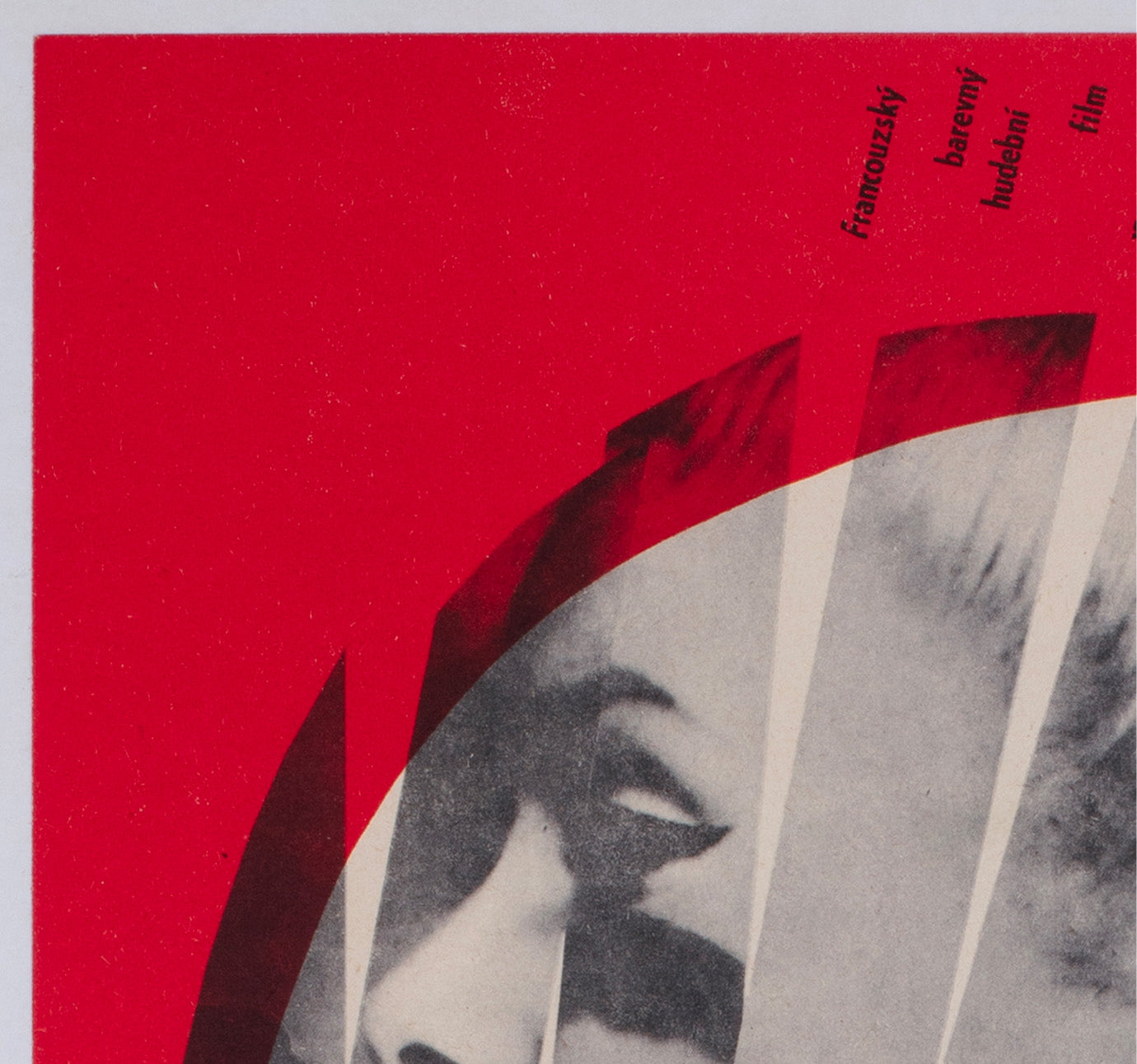 The Umbrellas of Cherbourg 1966 Czech A3 Film Poster Miroslav Vystrcil - detail