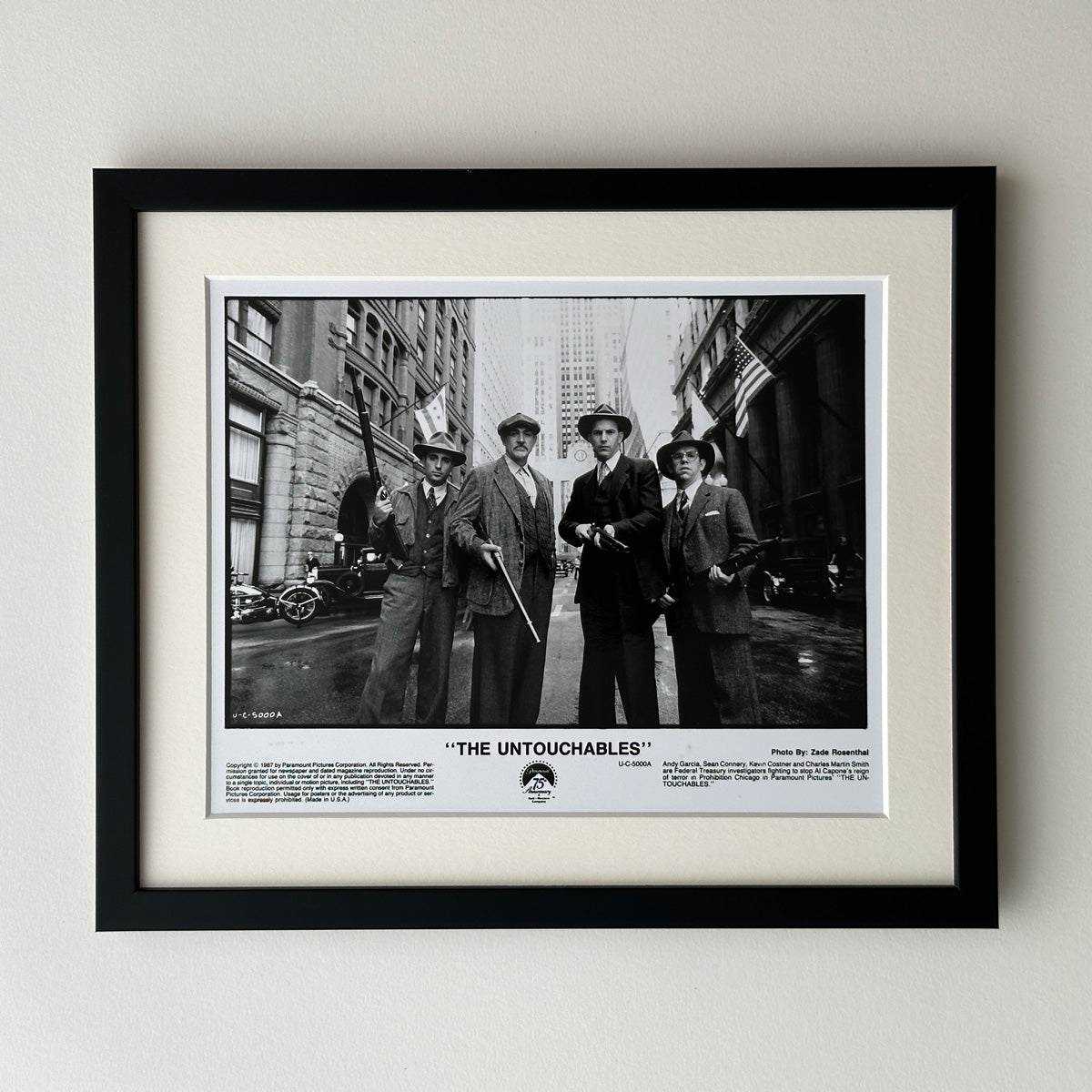 The Untouchables (1987) Kevin Costner Sean Connery Publicity Film Movie Still - Framed