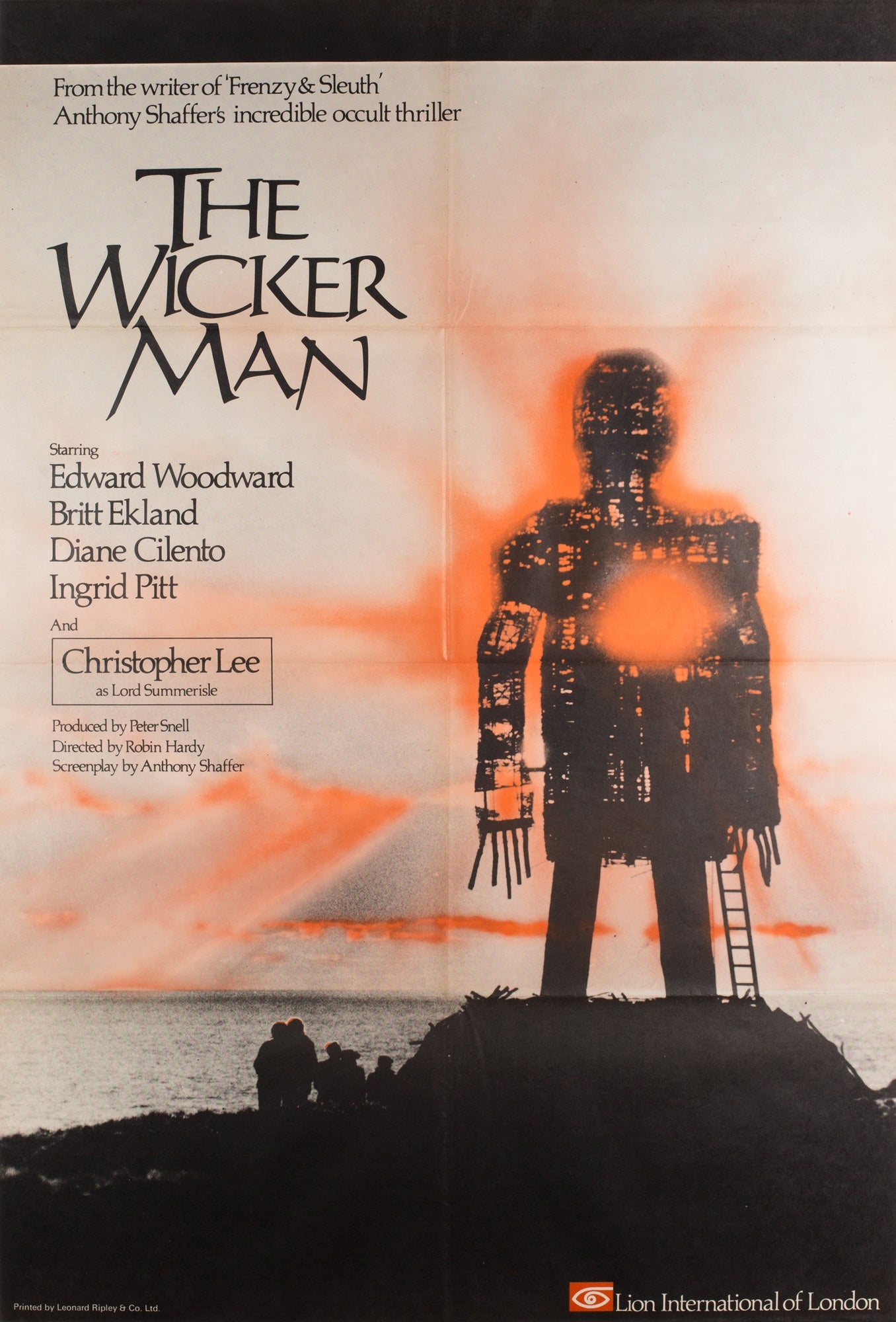 The Wicker Man 1973 UK 1 Sheet Film Poster