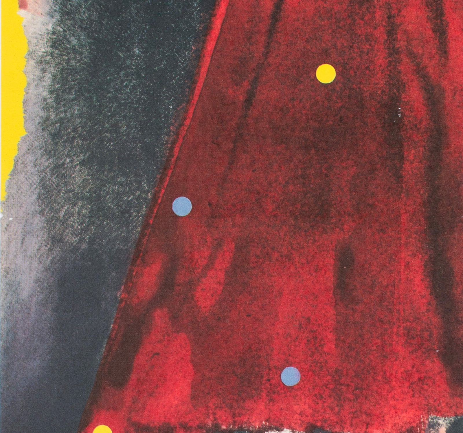 The Woman in Red 1986 East German A1 Film Poster Werner Gottsmann - detail