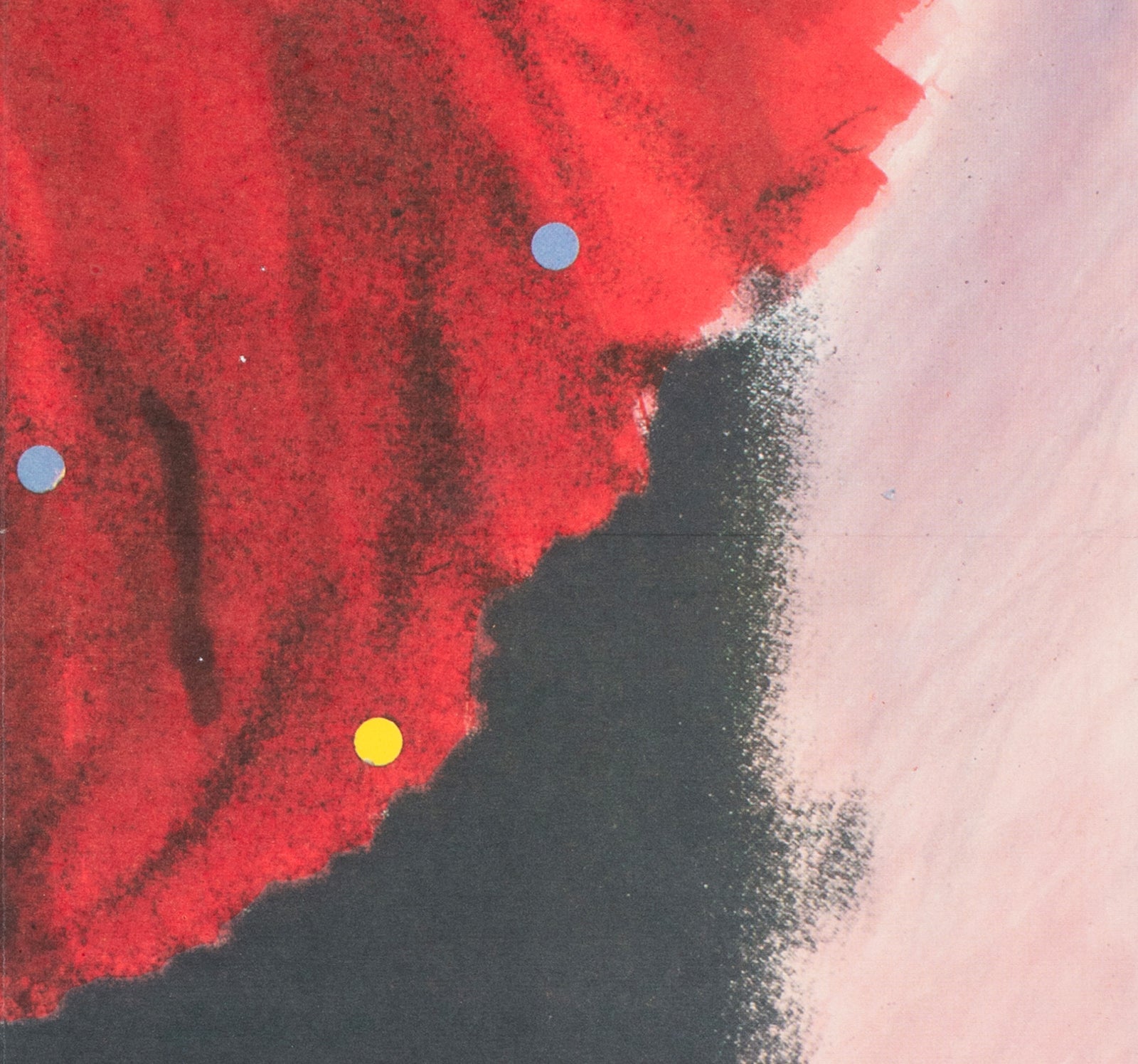 The Woman in Red 1986 East German A1 Film Poster Werner Gottsmann - detail