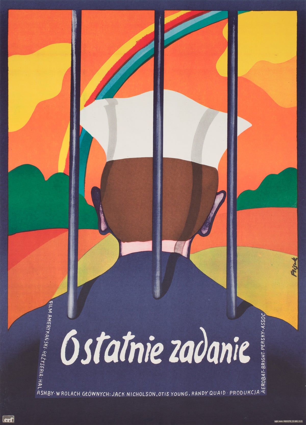 The Last Detail 1976 Polish A1 Film Movie Poster,  Jerzy Flisak