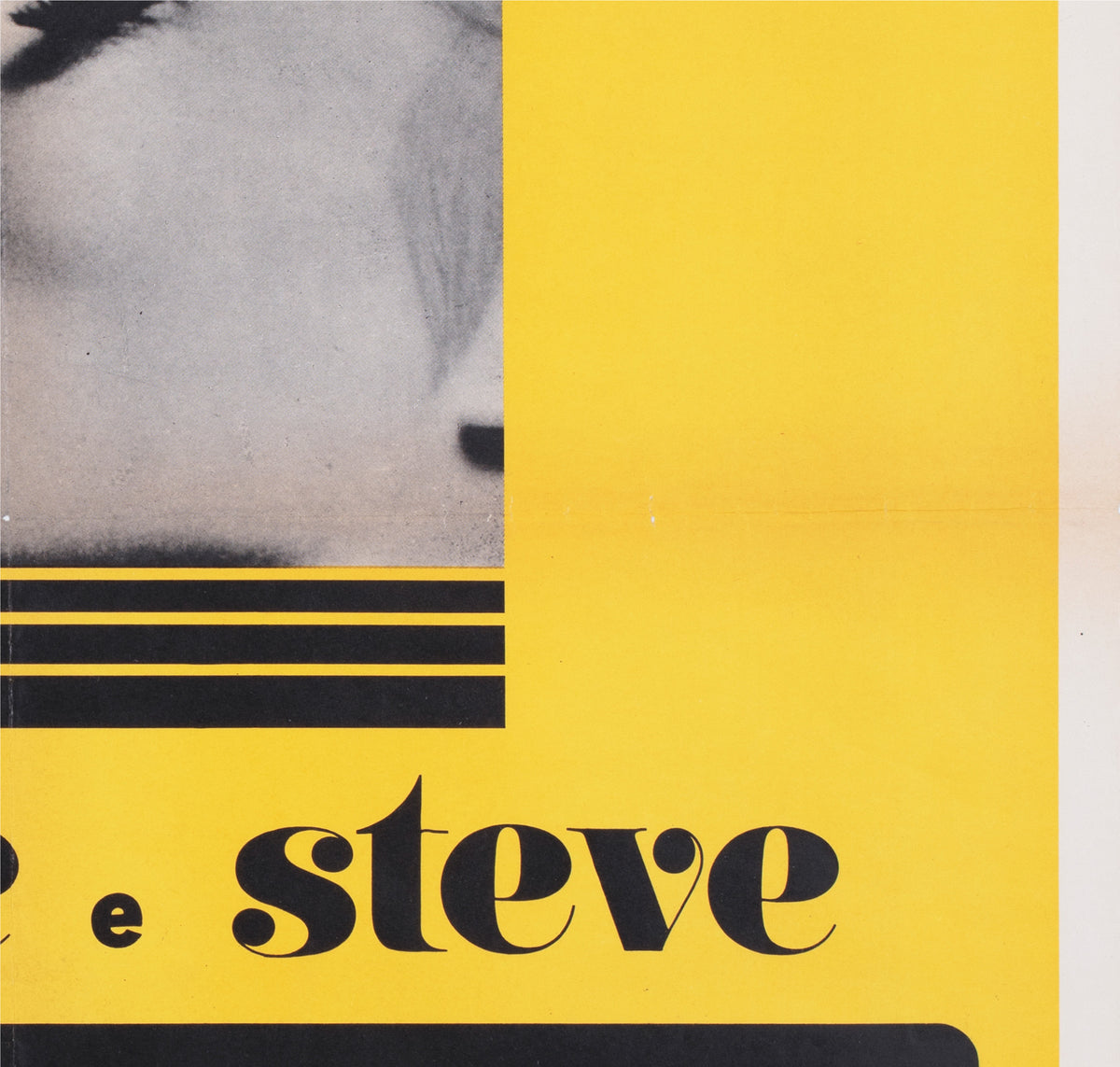 thomas crown affair 1968 italian 1 sheet film movie poster - detail