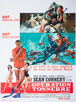 Thunderball 1965 French Grande Film Poster Robert McGinnis and Frank McCarthy