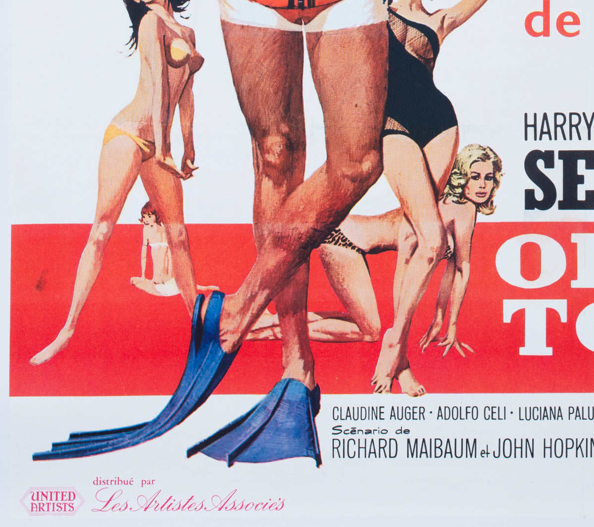 Thunderball 1965 French Grande Film Poster Robert McGinnis and Frank McCarthy - detail