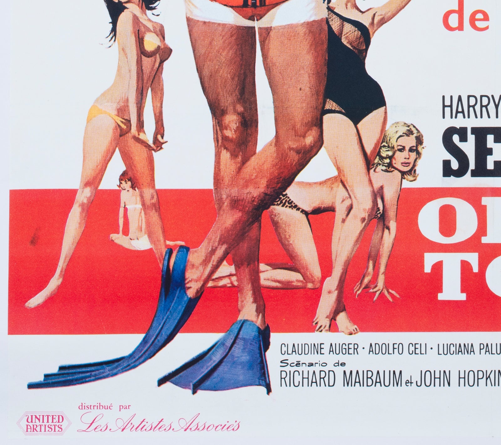 Thunderball 1965 French Grande Film Poster Robert McGinnis and Frank McCarthy - detail