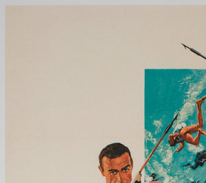 Thunderball 1965 French Moyenne Film Movie Poster, Robert McGinnis and Frank McCarthy - detail