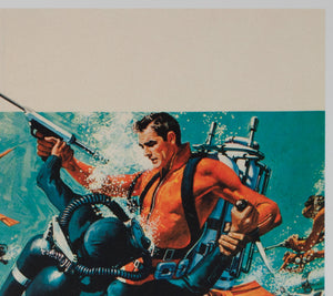 Thunderball 1965 French Moyenne Film Movie Poster, Robert McGinnis and Frank McCarthy - detail