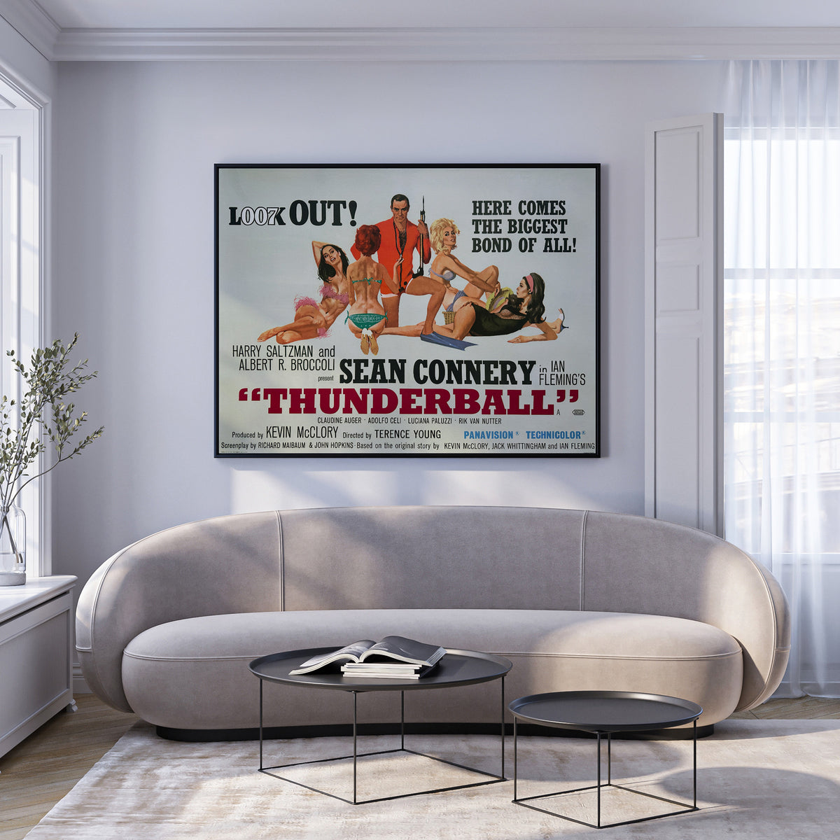 Thunderball 1965 UK Quad Film Movie Poster, Robert McGinnis