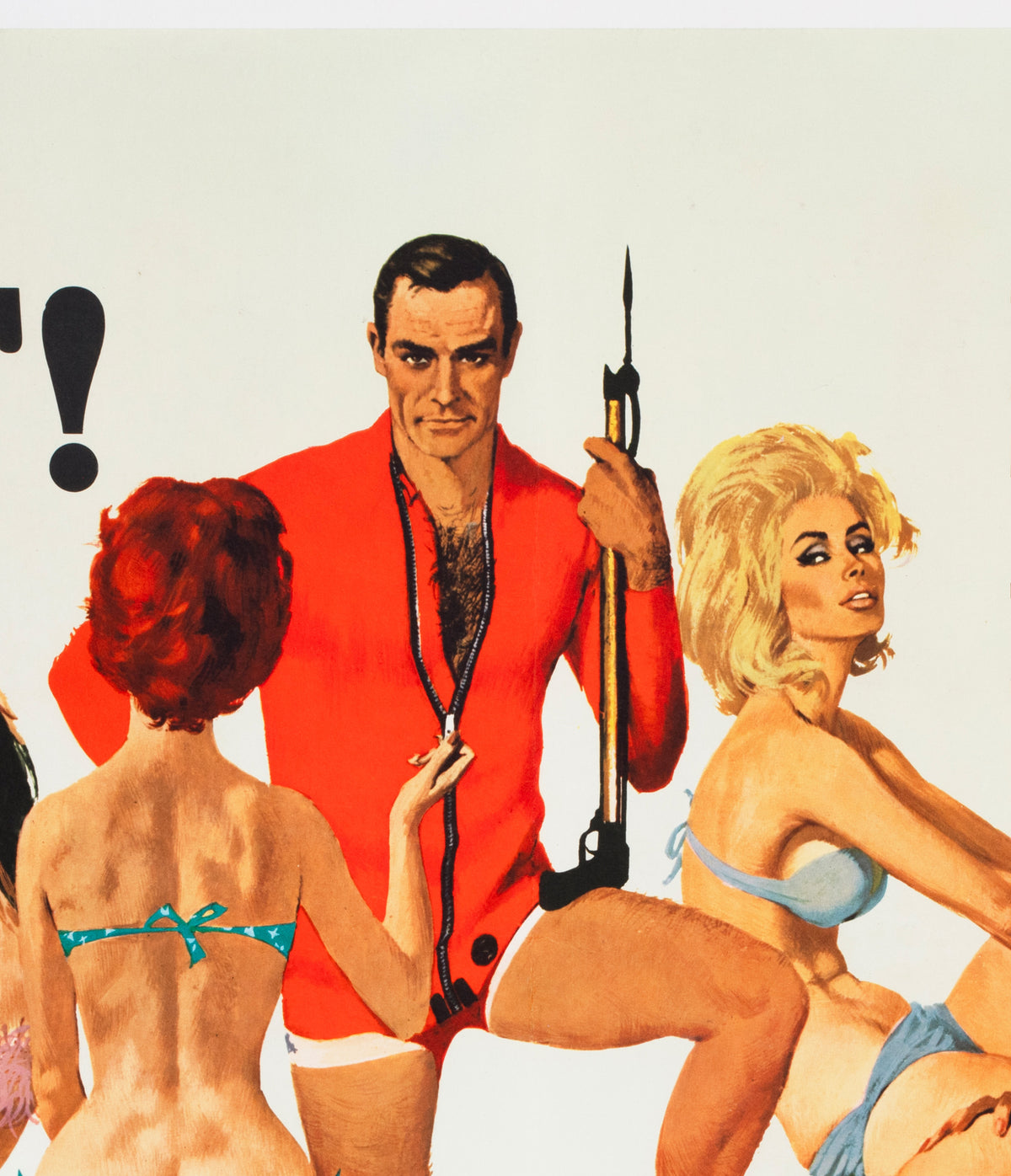 Thunderball 1965 UK Quad Film Poster Robert McGinnis - detail