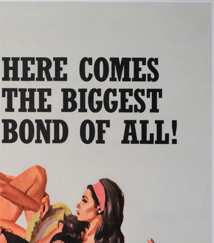 Thunderball 1965 UK Quad Film Movie Poster, Robert McGinnis - detail